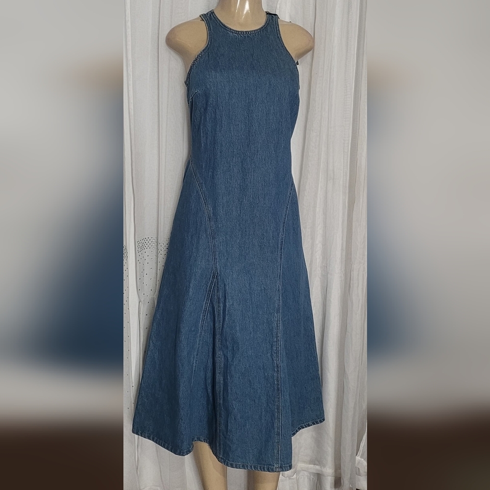 Future Collective Women's Denim Midi Dress